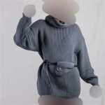 بلوز یقه اسکی جیب دار